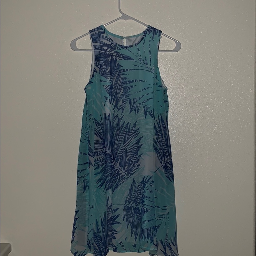 Blue floral fancy dress